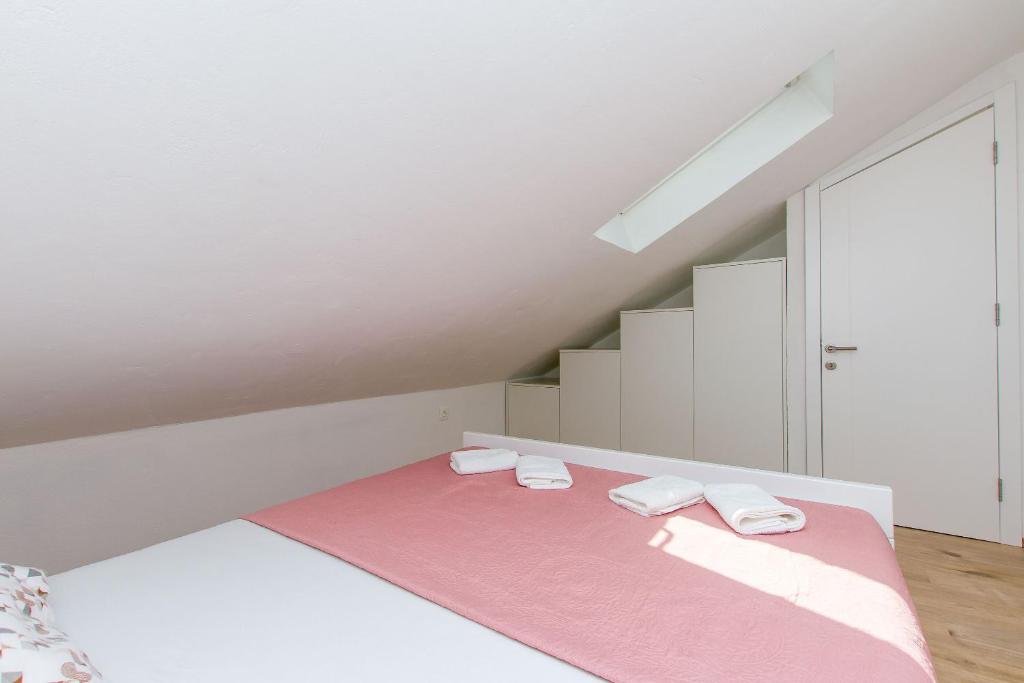 Postel nebo postele na pokoji v ubytování Apartment Petea