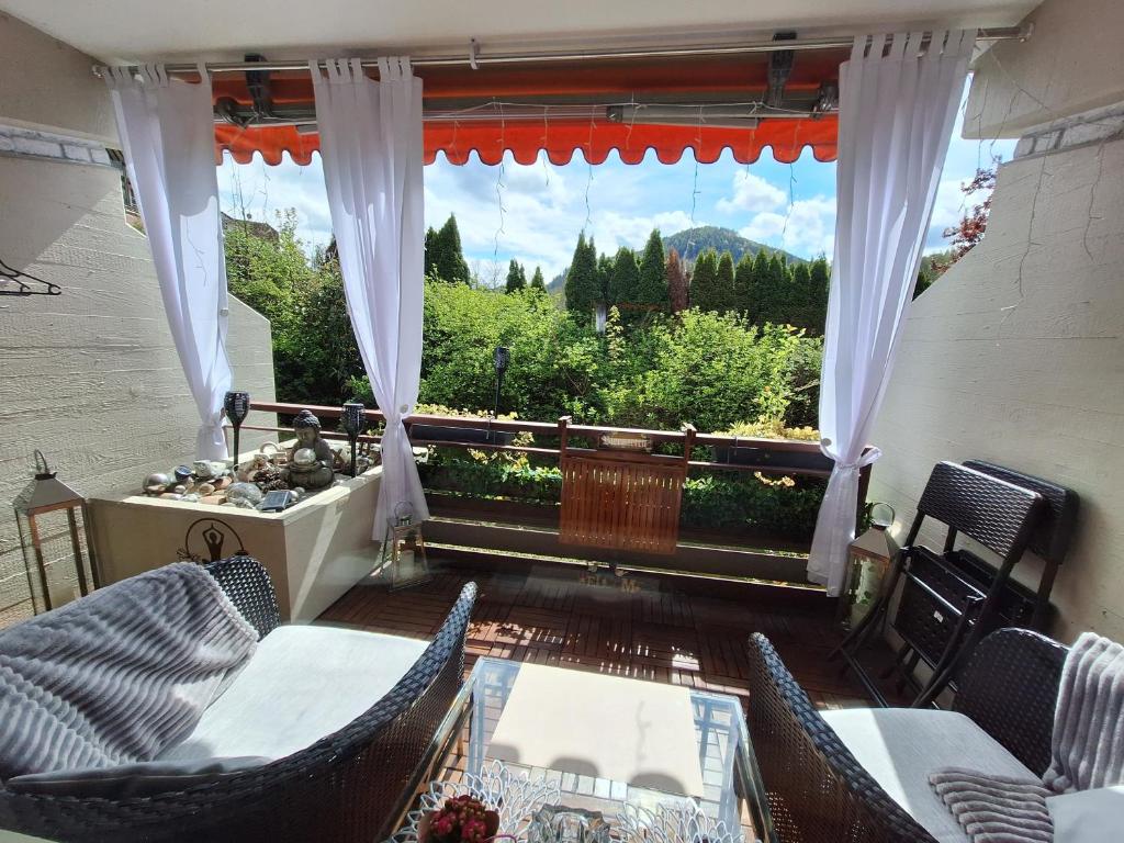 Balkón nebo terasa v ubytování Appartement Herrlich