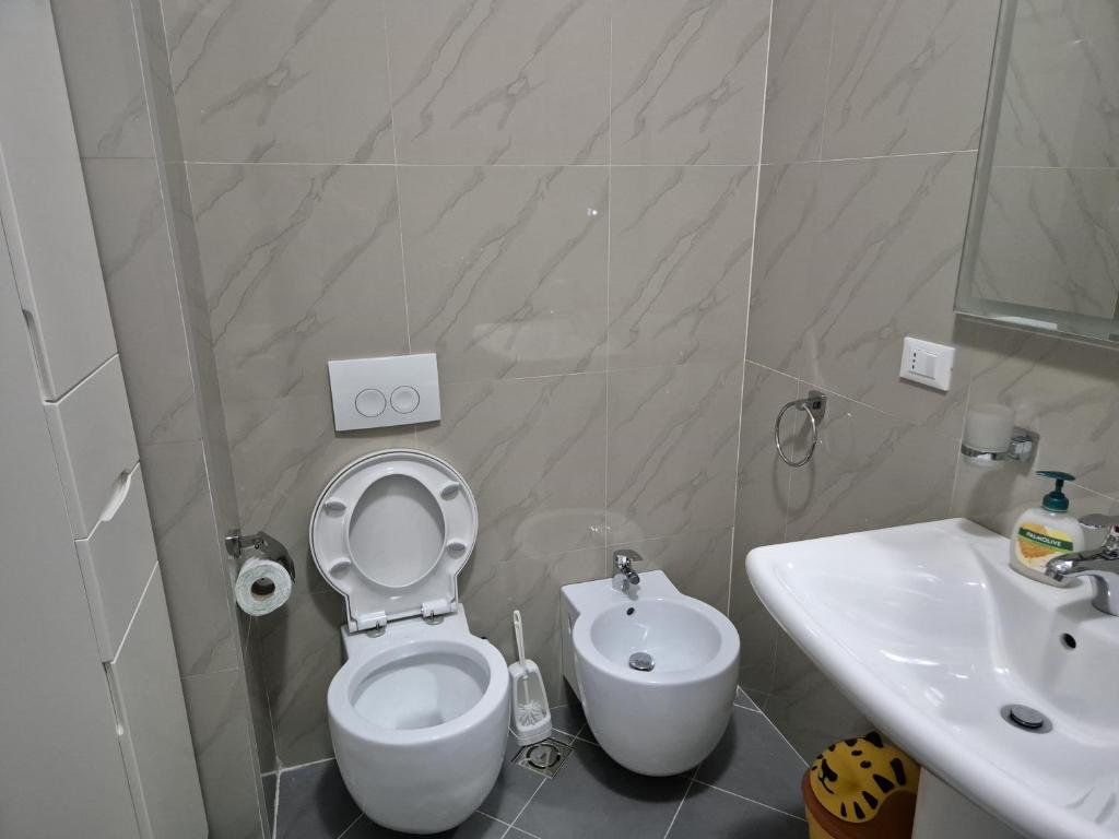Koupelna v ubytování Aurora appartment