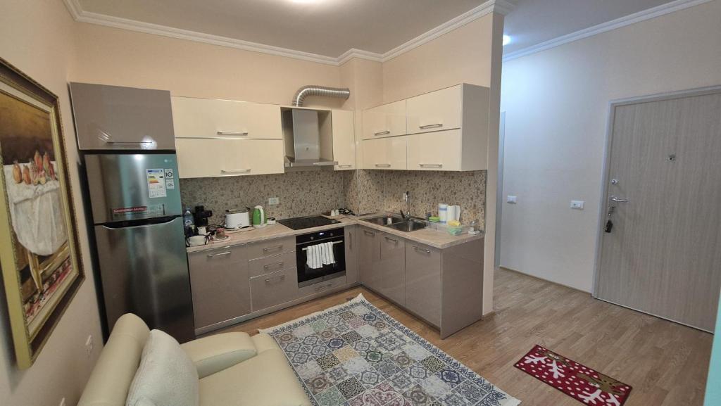 Kuchyň nebo kuchyňský kout v ubytování Aurora appartment