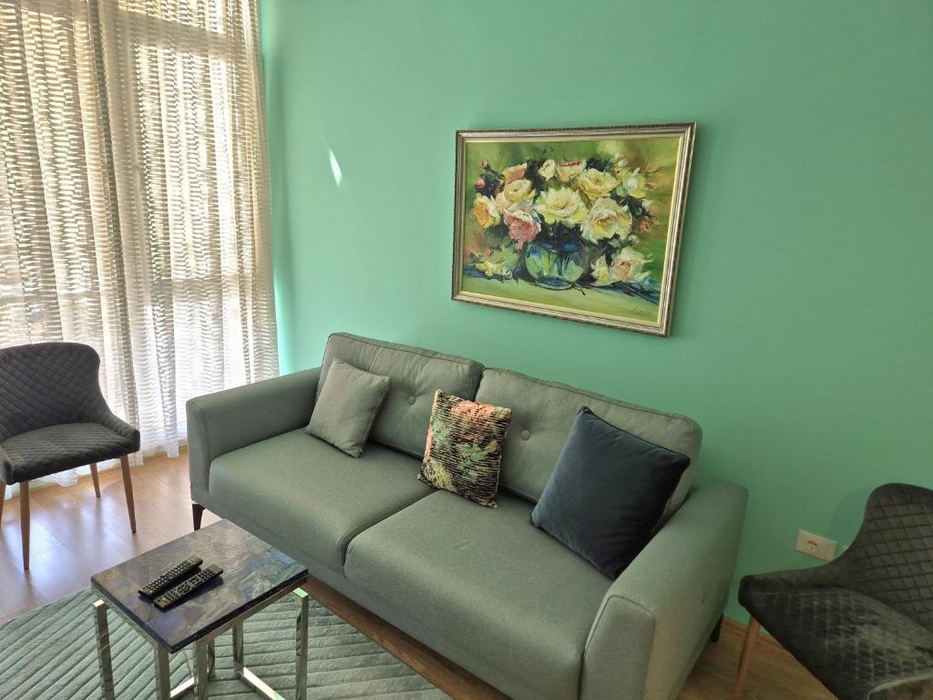 Posezení v ubytování Aurora appartment