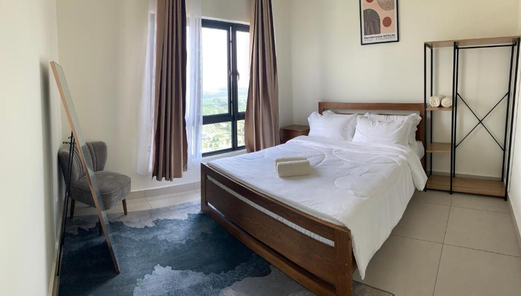 Katil atau katil-katil dalam bilik di Edusphere Premium Suite 2 Bedroom