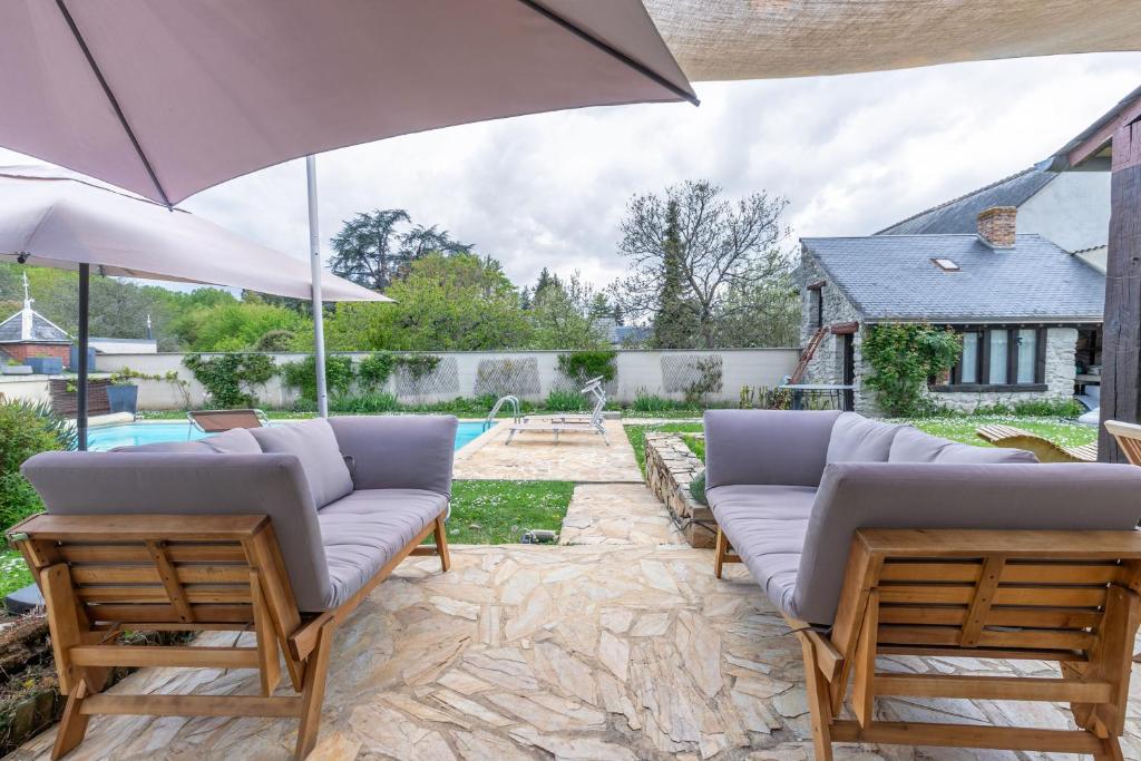 Vonkajšia záhrada v ubytovaní Le Cottage de Chitenay