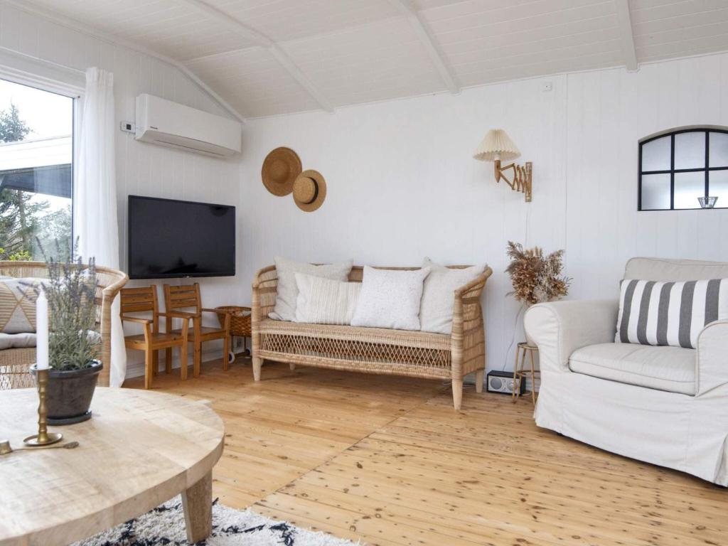 TV a/nebo společenská místnost v ubytování Holiday home Struer XI