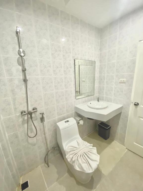 Koupelna v ubytování Vbeach Resort
