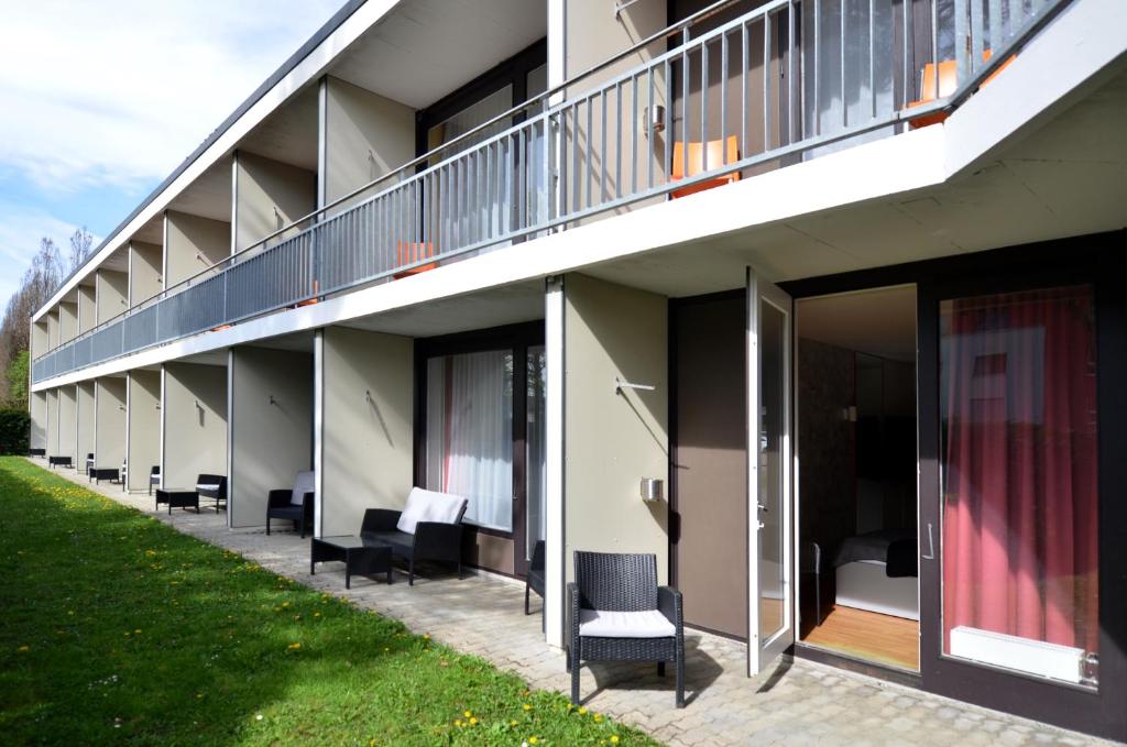 Balkón nebo terasa v ubytování Hotel Egerkingen, idealer Zwischenstopp