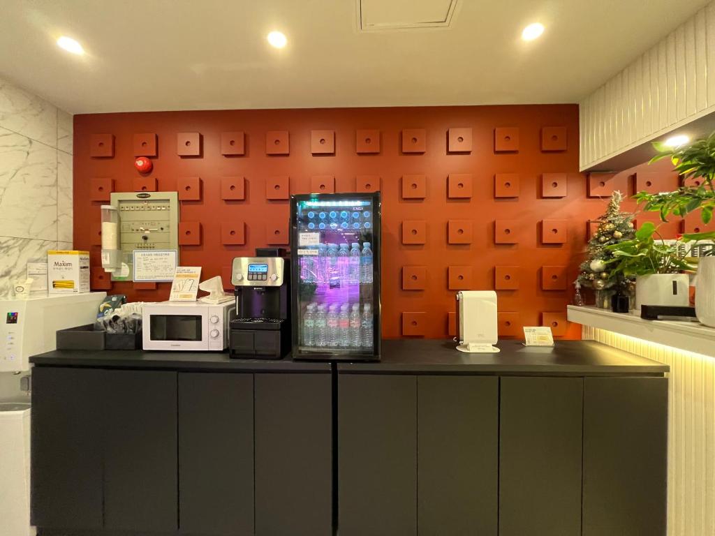 Příslušenství pro přípravu čaje a kávy v ubytování Carlton Hotel Bupyeong