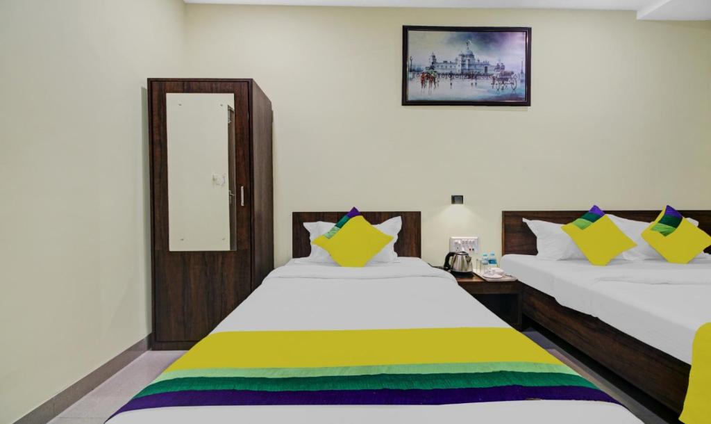 Postel nebo postele na pokoji v ubytování Hotel Park Central