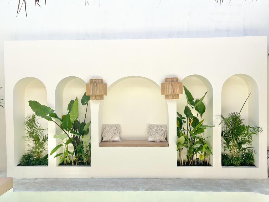 Posezení v ubytování Tujuan Jogja Villas - Bima With Private Pool