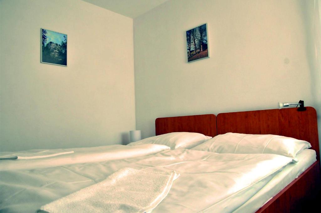 Postel nebo postele na pokoji v ubytování Penzion Ve Vile