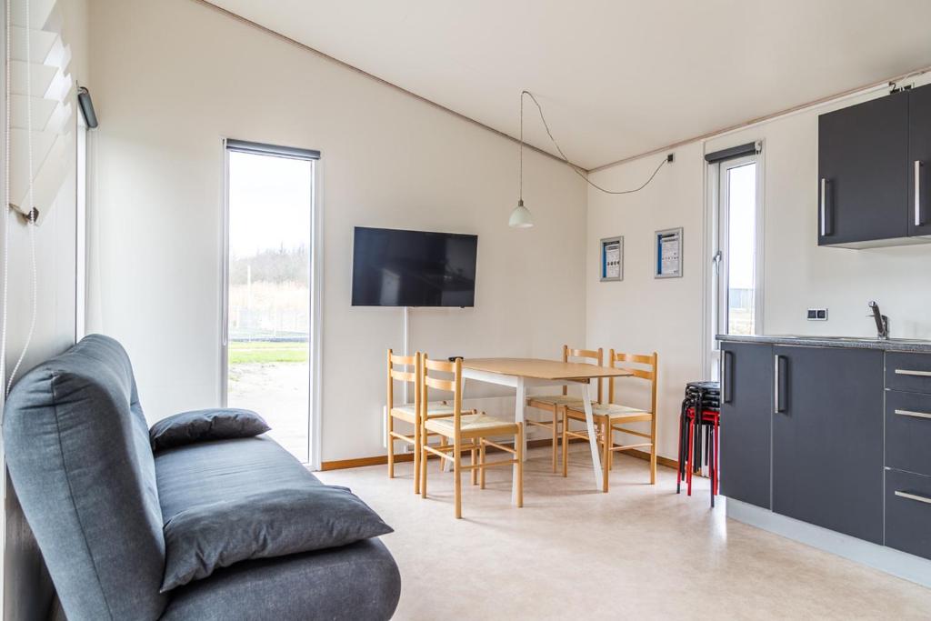 Kuchyň nebo kuchyňský kout v ubytování Sportsby Vejen - Danhostel, huse og lejligheder