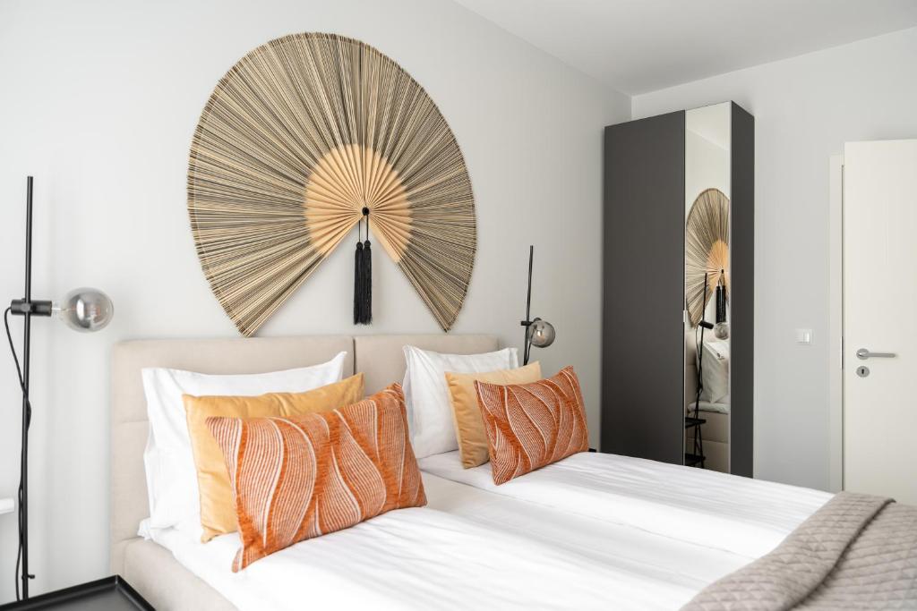 Posteľ alebo postele v izbe v ubytovaní Scala City Center Premium Apartments by Lion Apartments