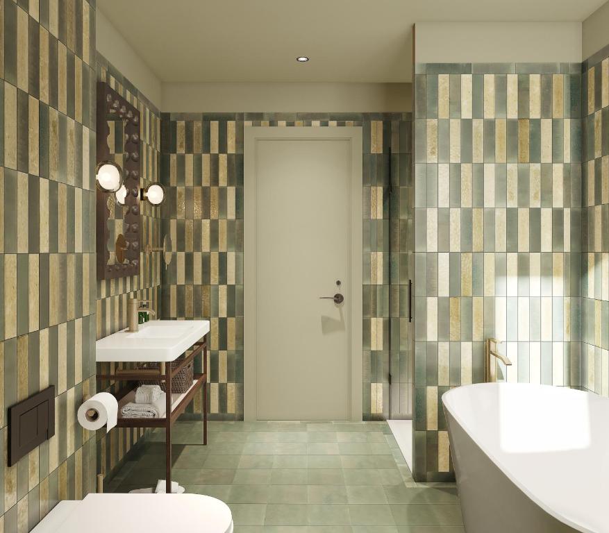 Koupelna v ubytování Hotel Gounod Fully Renovated