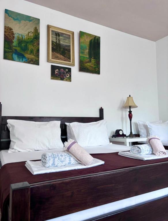 Postel nebo postele na pokoji v ubytování Casa Trandafirilor