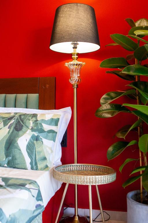 Postel nebo postele na pokoji v ubytování Art Hotel Aronos