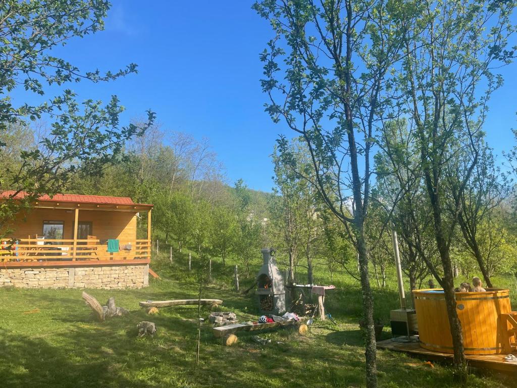 Zahrada ubytování Tiny Heaven Chidea