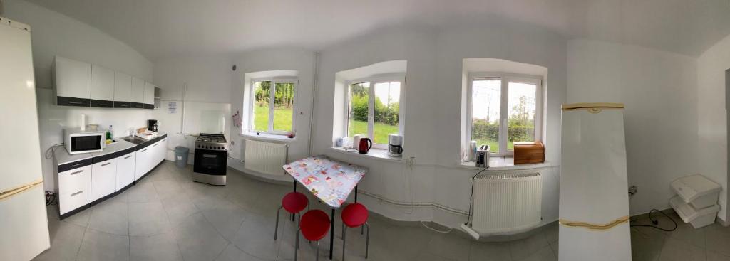 Kuchyň nebo kuchyňský kout v ubytování Vila Onix