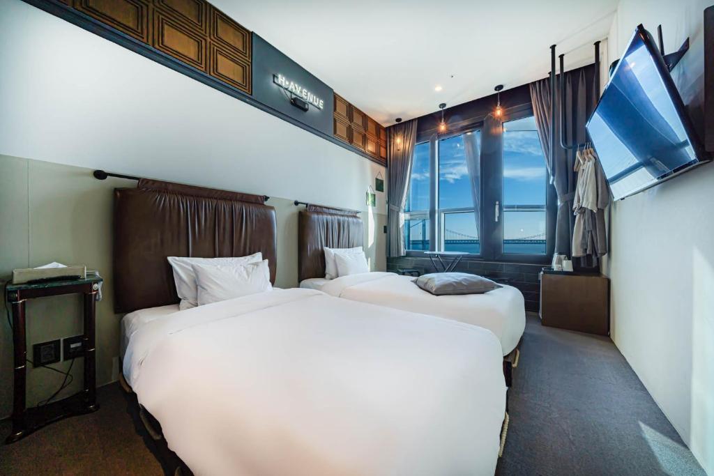 H Avenue Hotel Gwangalli branch - Quarto Twin Superior Com Vista Mar