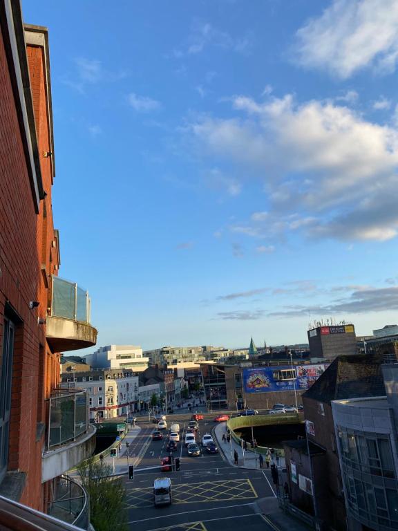 a view of a city street with cars on the road at CamdenWharf in Cork