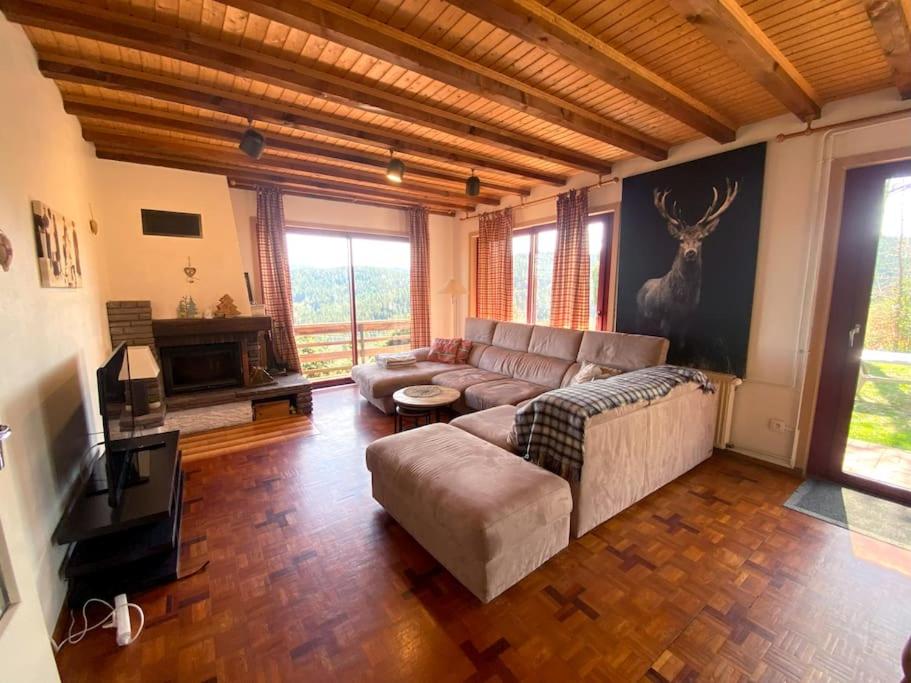 Posteľ alebo postele v izbe v ubytovaní Maison d'altitude avec vue panoramique à Gérardmer