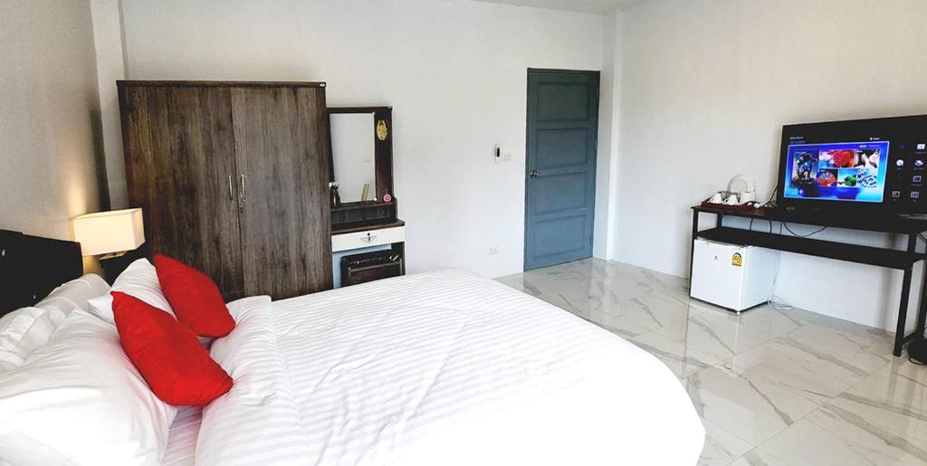 TV a/nebo společenská místnost v ubytování PR ROOM FOR RENT