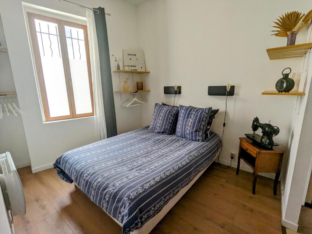 Posteľ alebo postele v izbe v ubytovaní Cocon chaleureux proche écusson