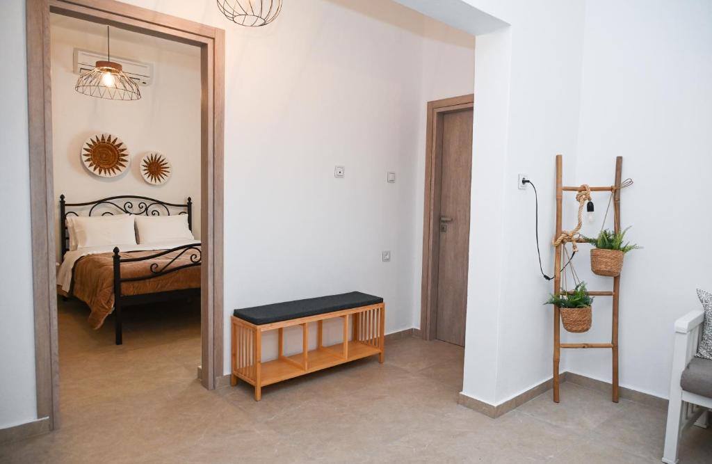 Postel nebo postele na pokoji v ubytování Gemilos Nest
