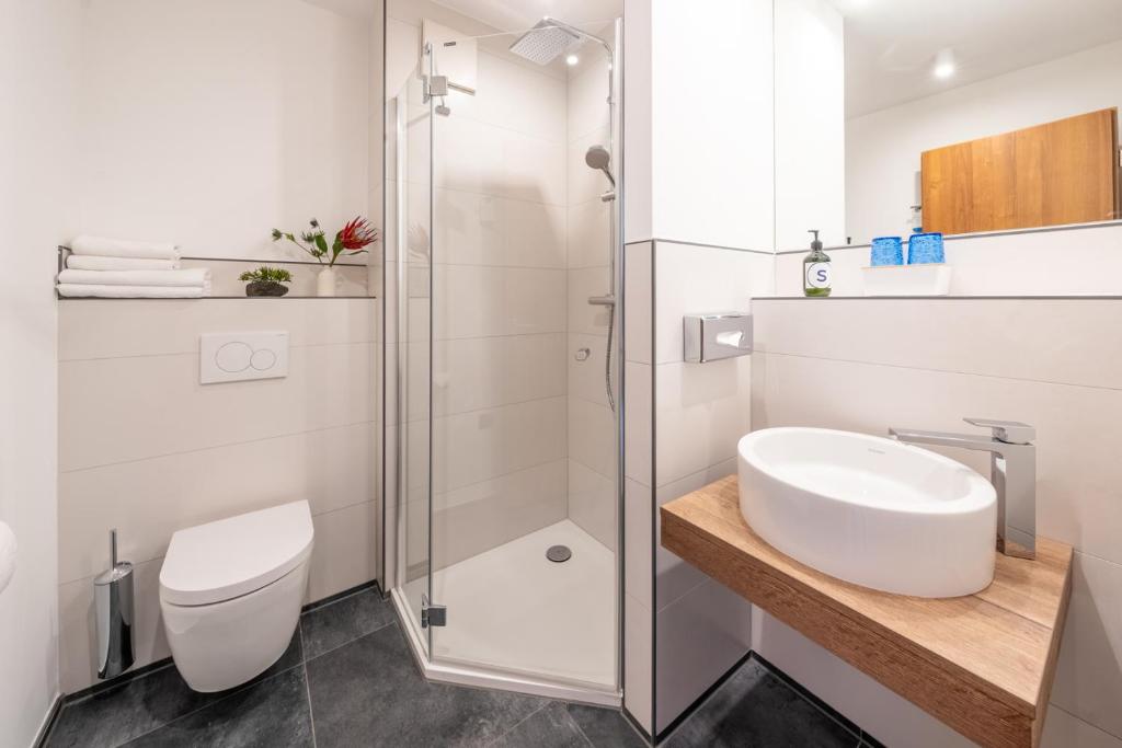 Koupelna v ubytování SOLTHUS Hotel&SPA