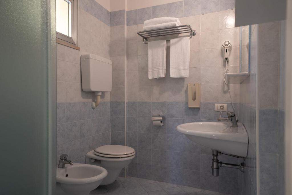Koupelna v ubytování Hotel Marconi