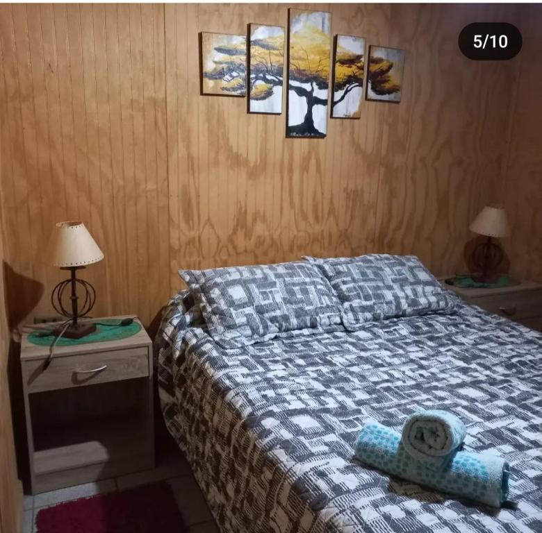 Кровать или кровати в номере Parcela 7