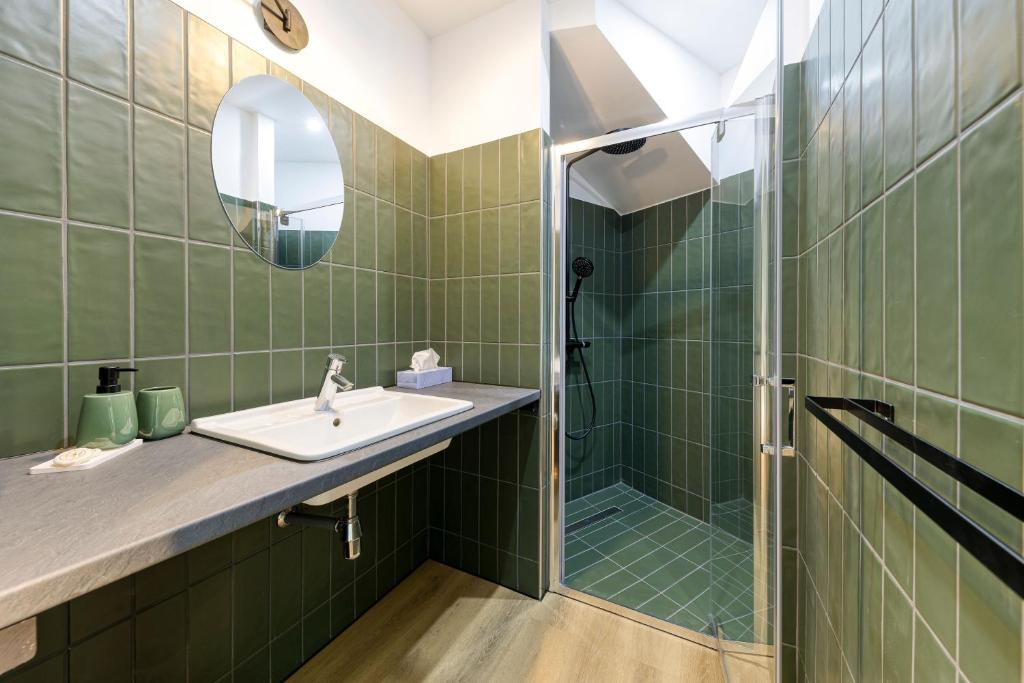 Koupelna v ubytování Atelier K - Art Guesthouse in Brussels