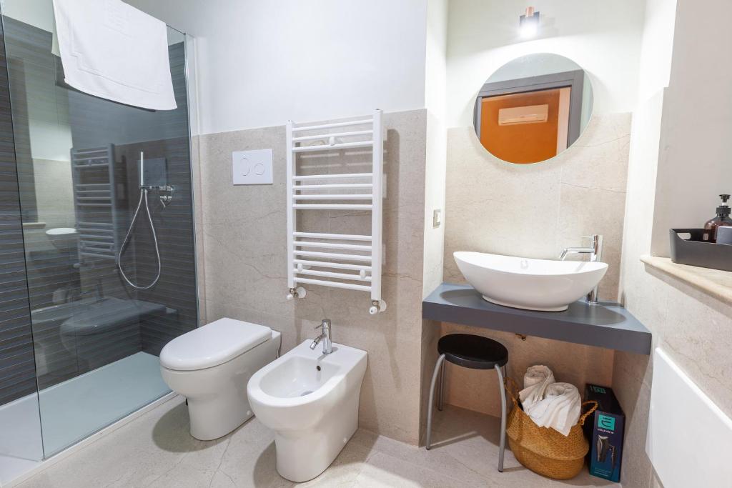Koupelna v ubytování Malva Rooms