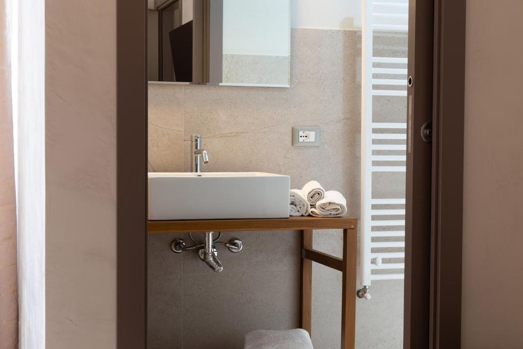 Koupelna v ubytování Malva Rooms
