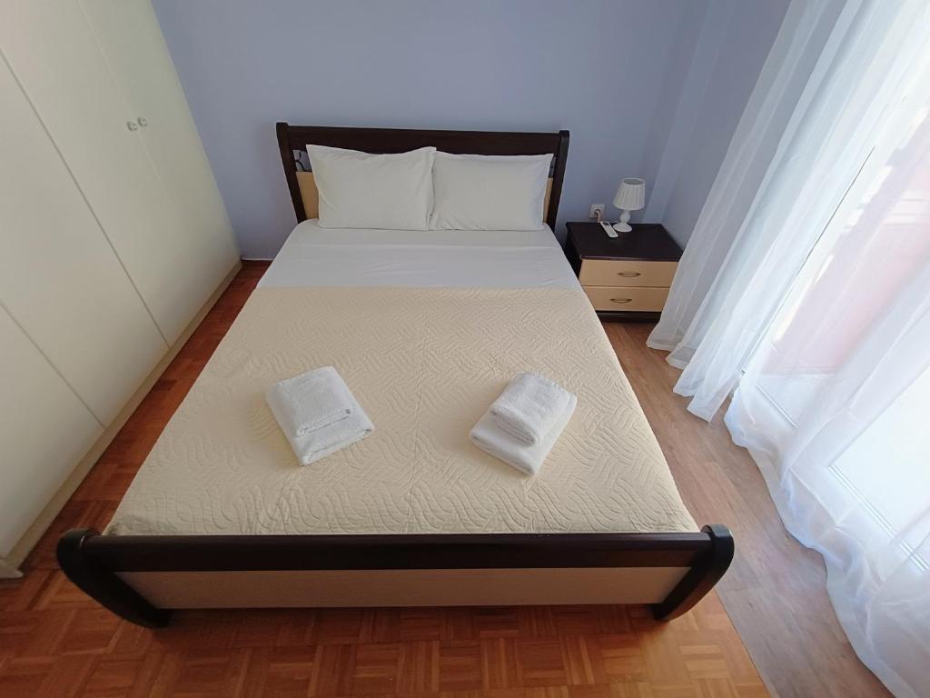 Posteľ alebo postele v izbe v ubytovaní Nick's Apartment · Corfu Center