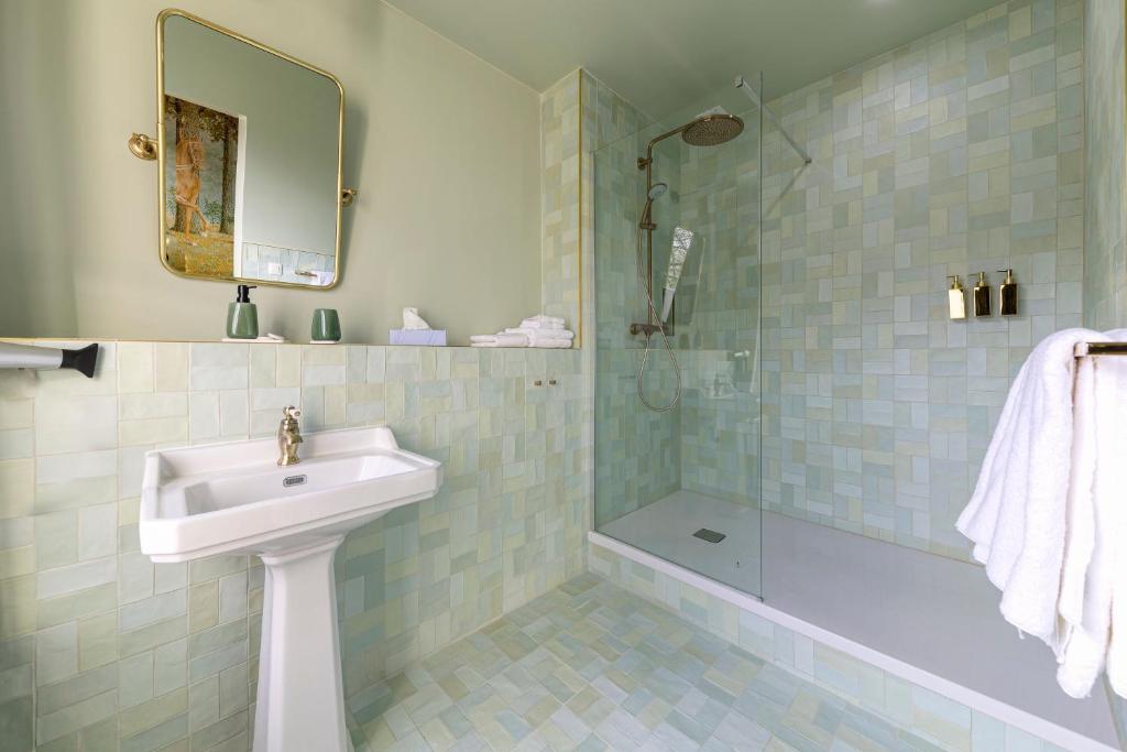Koupelna v ubytování Atelier K - Art Guesthouse in Brussels
