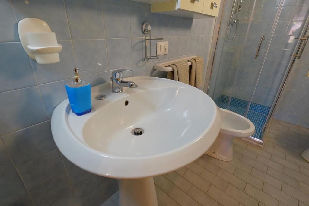 Koupelna v ubytování Vacanze Mare Teulada