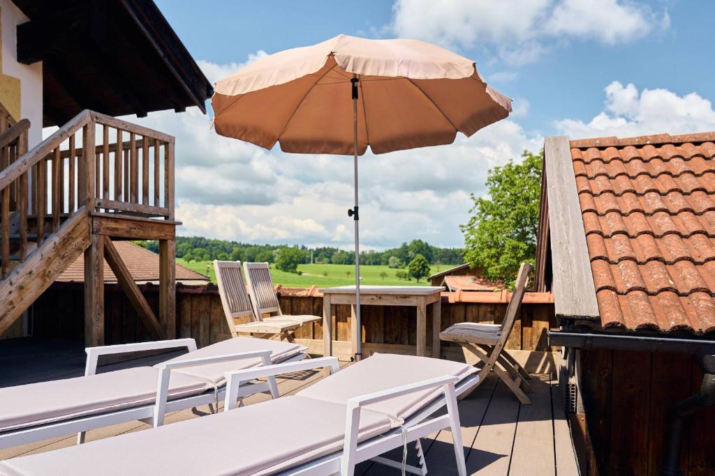 Balkón nebo terasa v ubytování Appartement Alpine Affair