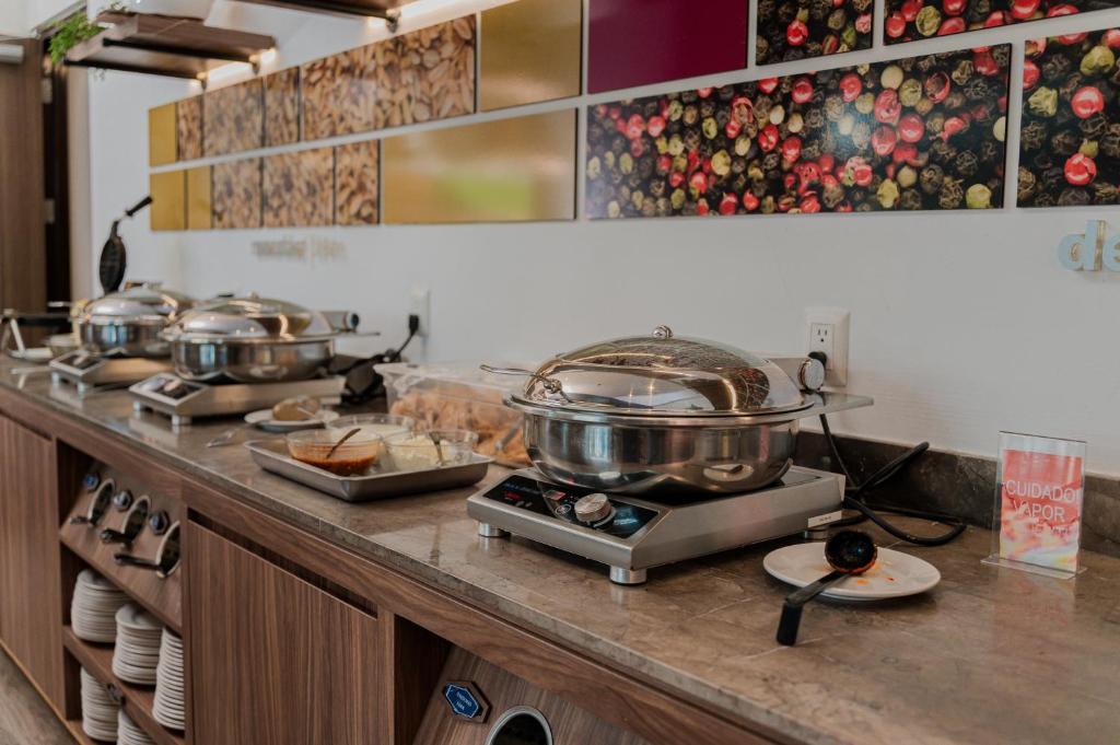 Kuchyň nebo kuchyňský kout v ubytování Hampton Inn By Hilton Celaya