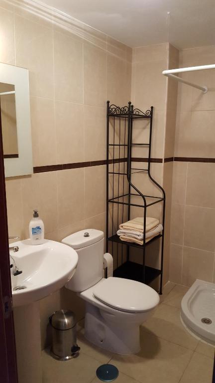 Kúpeľňa v ubytovaní Piso Arrecife Centro