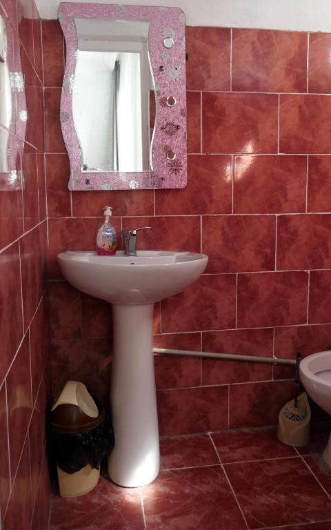 Koupelna v ubytování Mariam Hotel