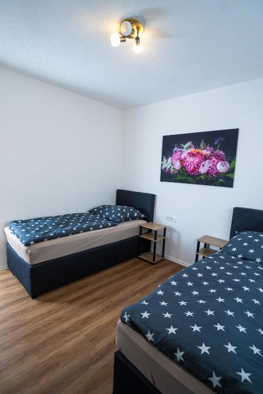 Voodi või voodid majutusasutuse Hotel Weibertreu toas