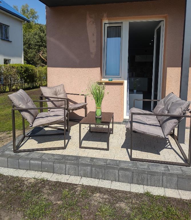 Patio alebo iná vonkajšia časť ubytovania Apartament U Bosmana