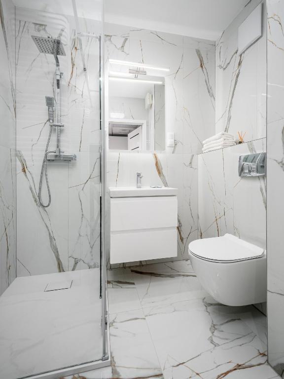Koupelna v ubytování Warsaw Modern Stay