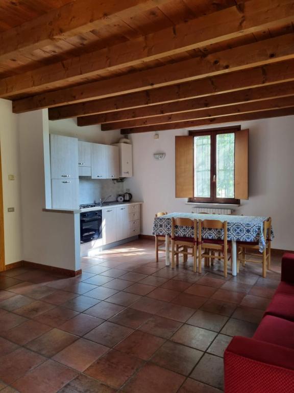 Kuchyň nebo kuchyňský kout v ubytování Agriturismo Case in Collina
