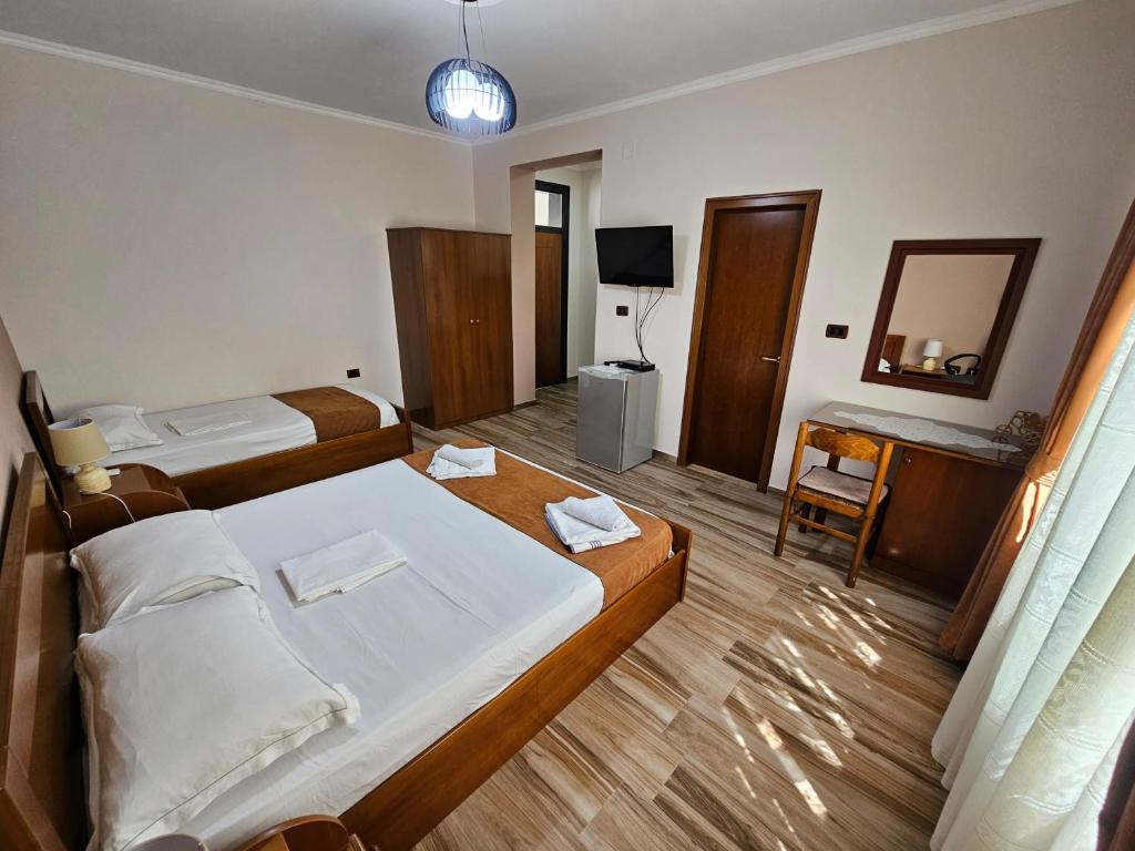 Uma cama ou camas num quarto em Apartment Koka