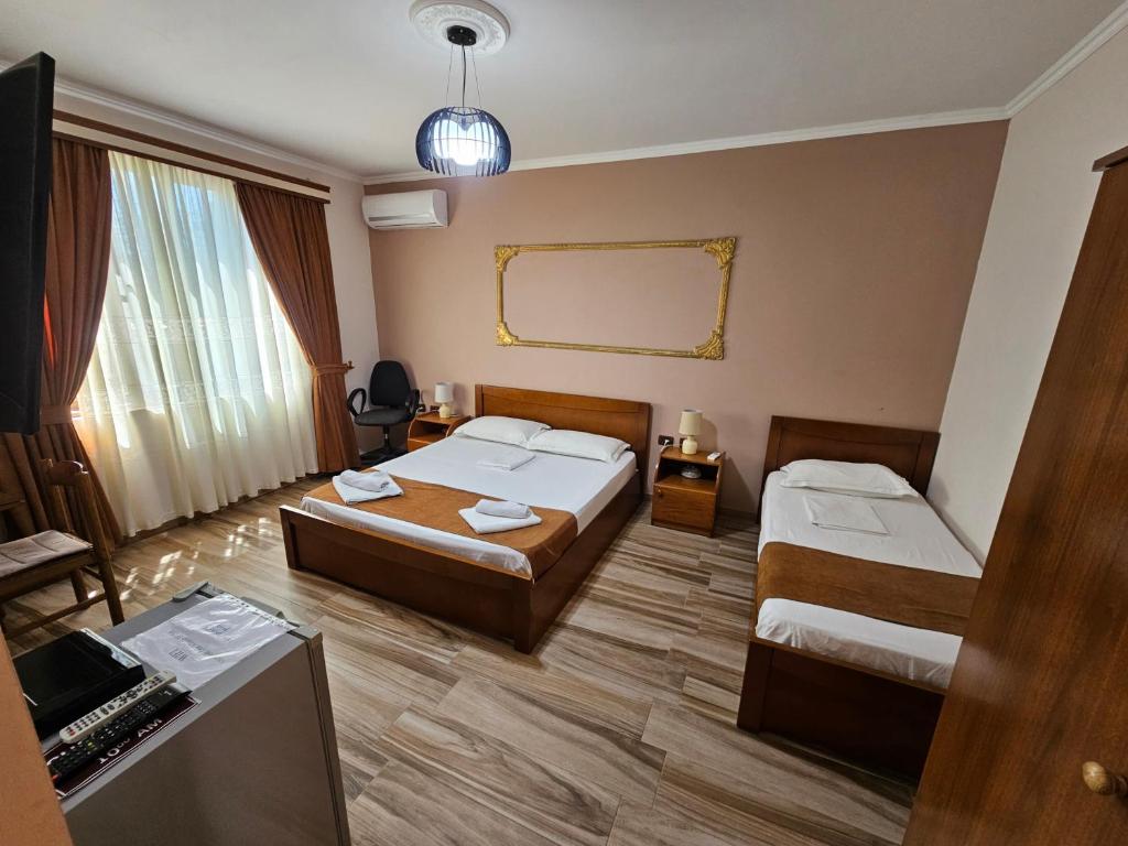 Uma cama ou camas num quarto em Apartment Koka