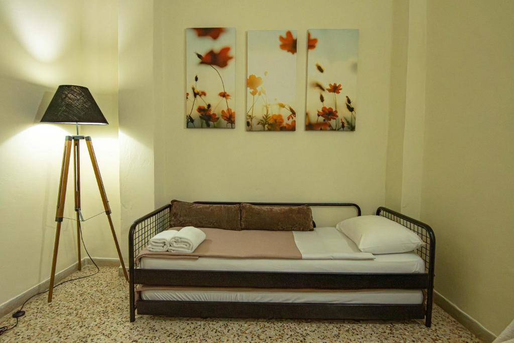 Postel nebo postele na pokoji v ubytování Veranda house