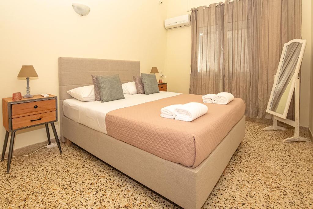 Postel nebo postele na pokoji v ubytování Veranda house