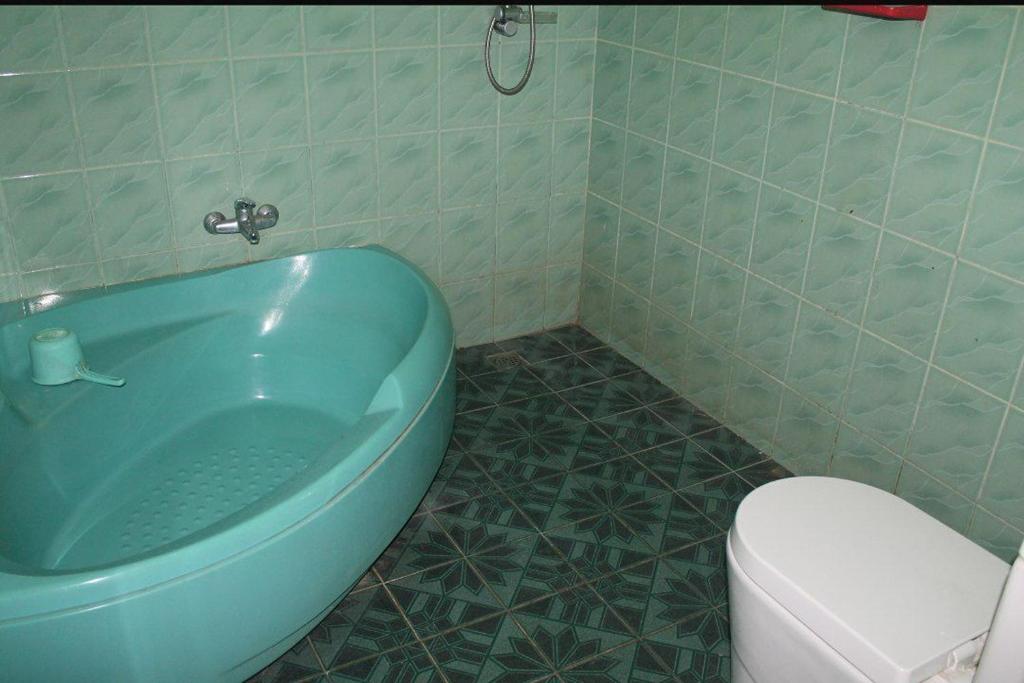 Koupelna v ubytování Hotel Antik