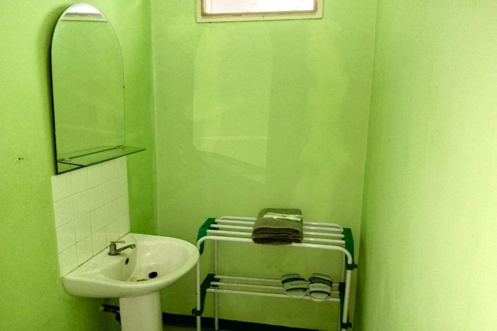 Koupelna v ubytování Hotel Antik